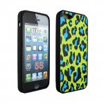 Wholesale Apple iPhone 5 5S Design Case (Green Leopard)